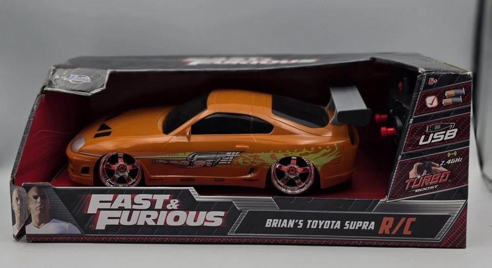 Fast & Furious Brian’s 1995 Toyota Supra Turbo Boost RC Car (Brand New | NIB) - Image 1 of 4