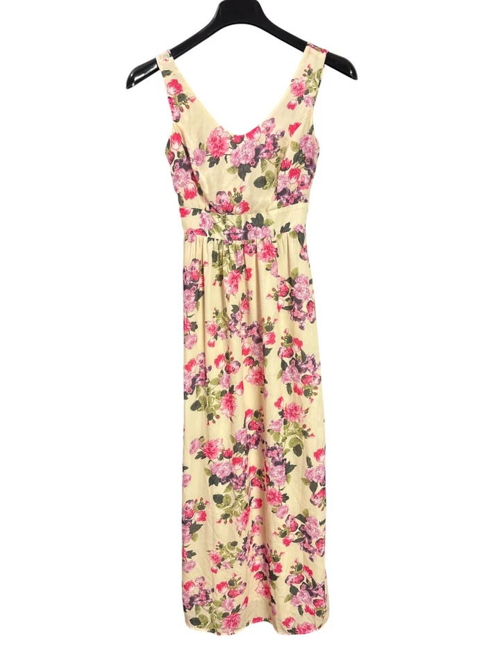 XXI Floral Maxi Dress Size S Sleeveless Smocked Back Waist Multicolor - Image 1 of 4