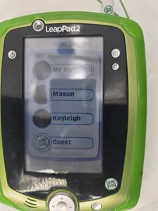 LeapFrog, LeapPad 2 Power Learning Tablet, Green w/Rubber Sleeve [Tested] - Picture 1 of 11