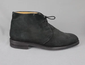 Russell & Bromley Black Suede Chukka Boots Lace Up Uk 7 Eur 41 - Picture 1 of 17