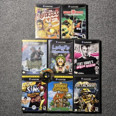 Lote de Videojuegos Nintendo GameCube Paquete - Luigis Mansion Mariokart No Probado Foto 1 de 4