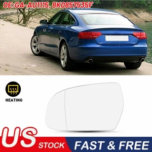 Espejo retrovisor vidrio térmico con respaldo lado izquierdo del conductor LH para Audi A4 Quattro 2011-2016 - Imagen 1 de 11