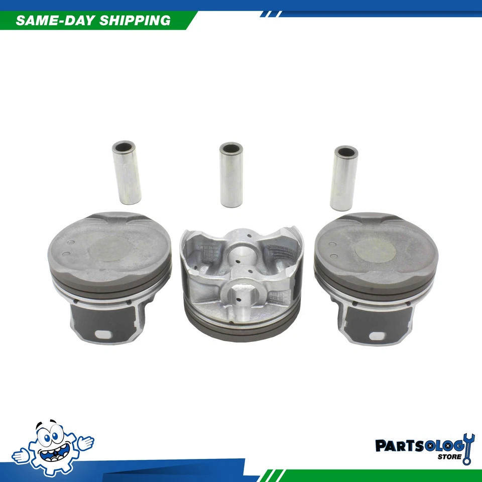 DNJ P4365 Standard size Complete Piston Set For 14-22 Mitsubishi 1.2L DOHC - Image 1 of 1