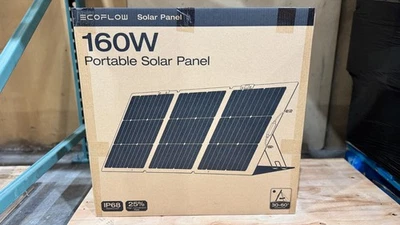 Panel Solar Portátil EcoFlow 160W para Central Eléctrica Certificado IP68 Foto 1 de 2