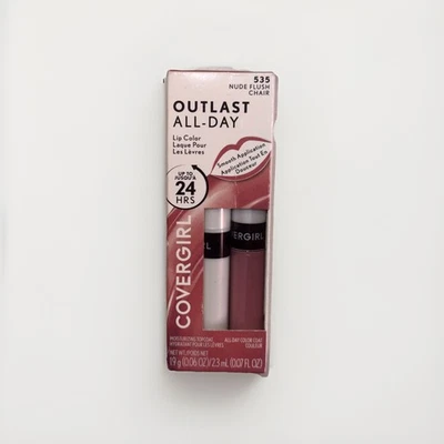 NEW CoverGirl Outlast 24 Hr All-Day Lipcolor - 535 Nude Flush - Image 1 of 4