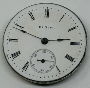 Elgin Pocket Watch Movement 1910 0s 15 Jewels Runs - Picture 1 of 18