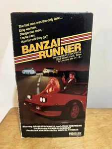 Banzai Runner Vidmark VHS Tape Dean Stockwell John Sheperd 1987 Cult Film OOP - Bild 1 von 12