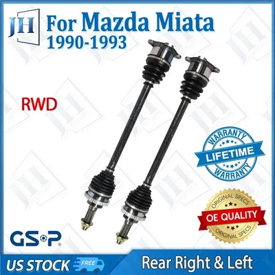 Juego de ejes de eje CV trasero izquierdo y derecho OE para Mazda Miata L4 1990-93 1,6 L tracción trasera Foto 1 de 4