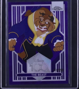 2023 Topps Chrome Disney 100 Purple Refractor The Beast /299 #52 - Picture 1 of 2
