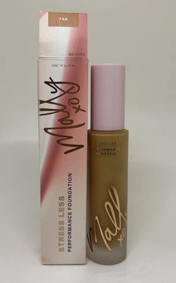 Mally Stress Less Performance Foundation Hydrating Brighten TAN 1 oz New W/Box - Image 1 of 4