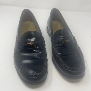 G.H. Bass Weejuns Diane Penny Loafers Womens Size 10 M Black Leather Dress Shoes - Picture 1 of 13