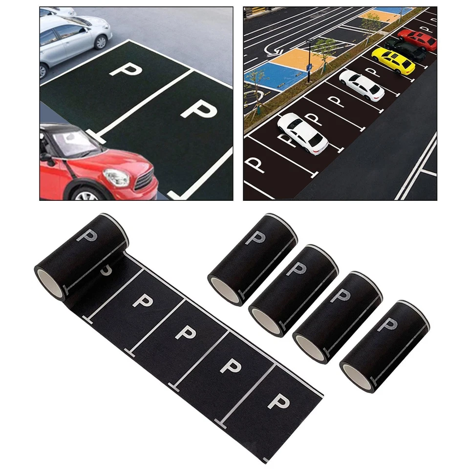 Play Tape for Parking Space And Roadway Building with Toy Car Tracks - Image 1 of 1