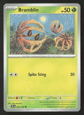 Bramblin #020/162 SV05: Temporal Forces Common Pokemon TCG NM/M - Image 1 of 2