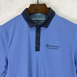 Rhone Polo Shirt Mens Large Blue Golf Performance Grant Thornton Advisory Tax - Picture 1 of 12