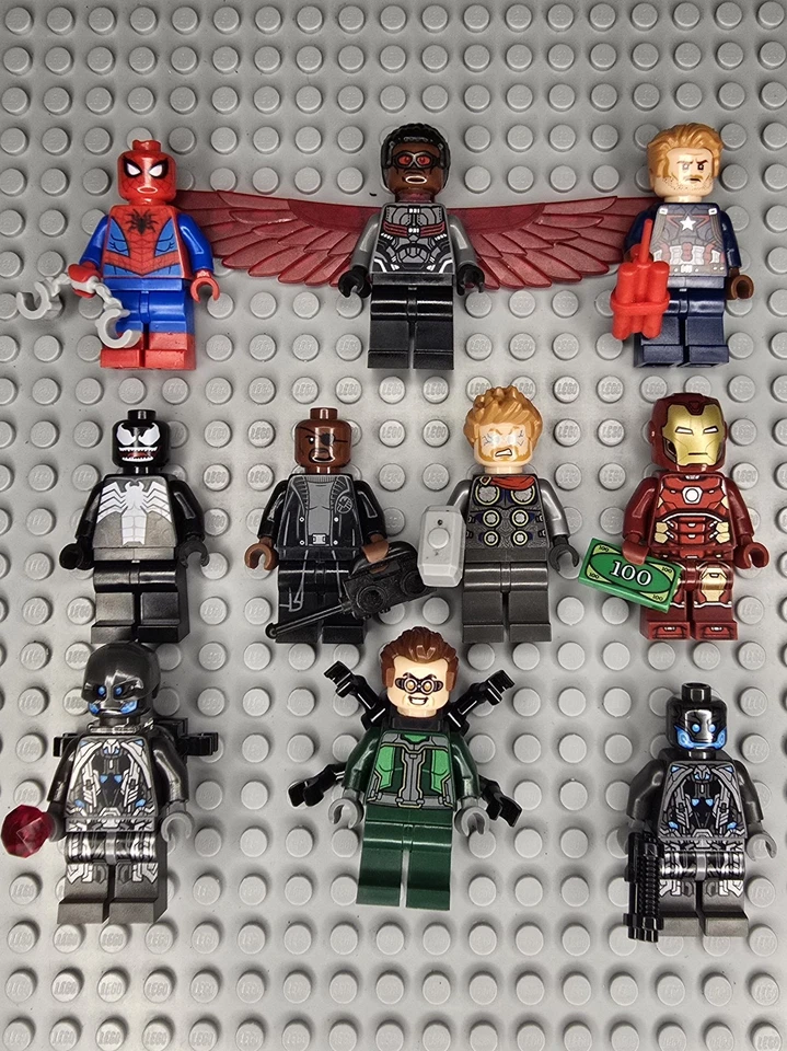 Lote e acessórios de minifiguras Lego Marvel Super Heroes - Imagem 1 de 1