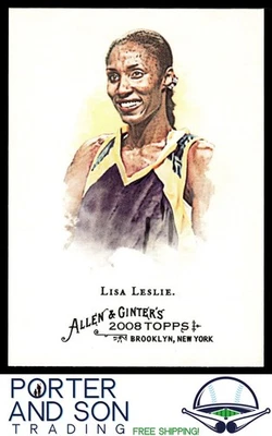 Lisa Leslie WNBA 2008 Topps Allen & Ginter #247 Los Angeles Sparks Basketball - Image 1 of 2
