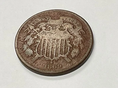 1869   2 Cent Piece Coin - Image 1 of 4