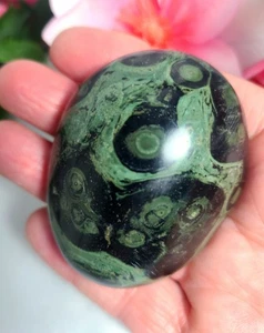 Top großer 2,4" 120g hübscher grüner Kambaba Jaspis Kristall Palmenstein Palmenstein - Bild 1 von 12