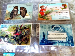 VINTAGE VICTORIAN TRADE CARDS- 14 DIFFERENT CARDS - Picture 1 of 8