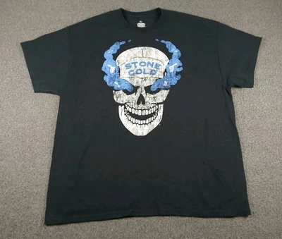 Stone Cold Steve Austin Smoking Skull WWE T Shirt Mens Size XL Modern Brand New - Image 1 of 4