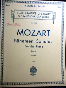G. Schirmer-Mozart Diciannove Sonate per Pianoforte Libro 1 - Vol. 1305 (nn. 1-10) - Foto 1 di 5