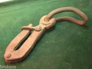 RIESIGER 16,4 PFUND 21 ZOLL LANGER VINTAGE HANDGESCHMIEDETER EISENHAKEN (HOLZFÄLLER, NAUTIK, BAUERNHOF? - Bild 1 von 5