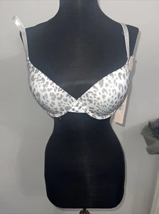 Chinese Laundry Push Up Bra 36C Animal Leopard Print Padded Underwire - Picture 1 of 8