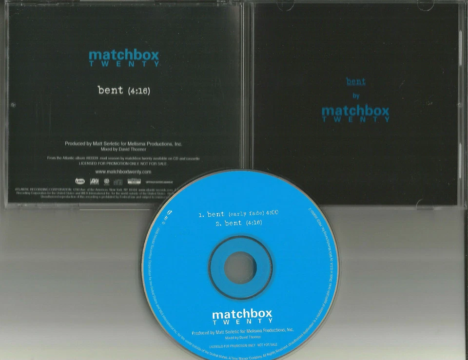 Rob Thomas MATCHBOX TWENTY Bent ULTRA RARE 2000 PROMO Radio DJ CD Single 20 - Image 1 of 1
