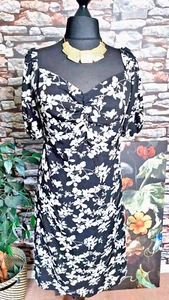 LADIES ROCKABILLY 50'S style fitted dress chic PLUS size 24 XL tea party event - Picture 1 of 6