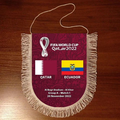 Pennant Qatar - Ecuador 2022 Football World Cup Cover