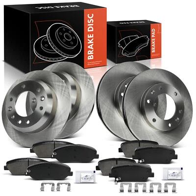 Новые 12x дисковых роторов и тормозных колодок для Hyundai Entourage Kia Sedona передние и задние - Изображение 1 из 4