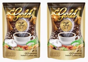2 x Luxica Gold 35 in 1 Instant Coffee Mix 300g Herbal No Sugar Low Fat - Picture 1 of 15