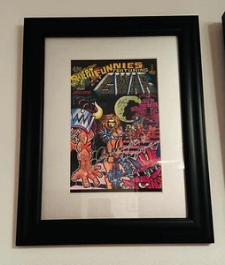 SIGNED GWAR "SLAVEPIT FUNNIES" FRAMED COMIC - Picture 1 of 2