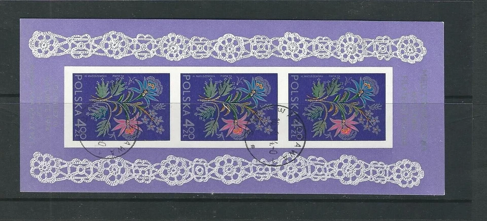 Polonia SC # 2032a bordado de Cracovia. CTO Foto 1 de 2