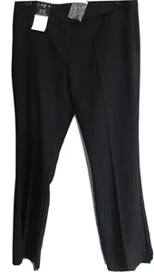 Ladles Low Rise Boot Leg Trousers / Pants. Size 12.31.5” Length Pin Stripe. Bnwt - Picture 1 of 11