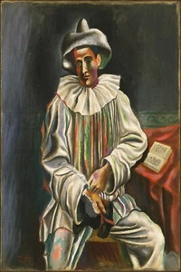 Pablo Picasso - Pierrot - Vintage Museum Wall Art Poster / Canvas Print - Picture 1 of 4