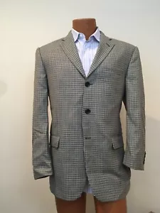 Burberry London Men's 100% Wool 3-Btn Checked Sport Coat Jacket Blazer Sz 40 EUC - Picture 1 of 11