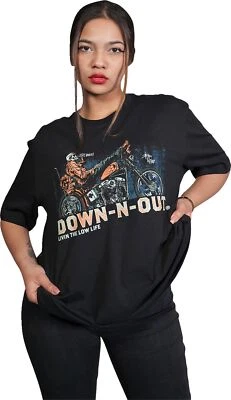 Camiseta negra manga corta Lethal Threat Party First Safety Second para mujer Foto 1 de 2