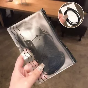100 bandas para el cabello negro pequeño delgado elásticos de alta calidad Ponis libres de enganche Bobbles - Imagen 1 de 8