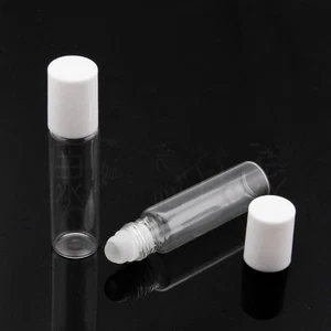 10pcs 10ml Roll On Roller Ball Bottle for make up Prefume Liquid Bottle - Picture 1 of 3