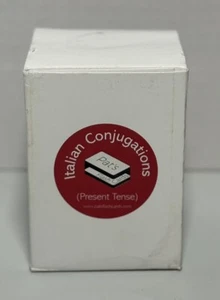 200 Italian Verb Conjugation Present Tense Flash Cards - Picture 1 of 3