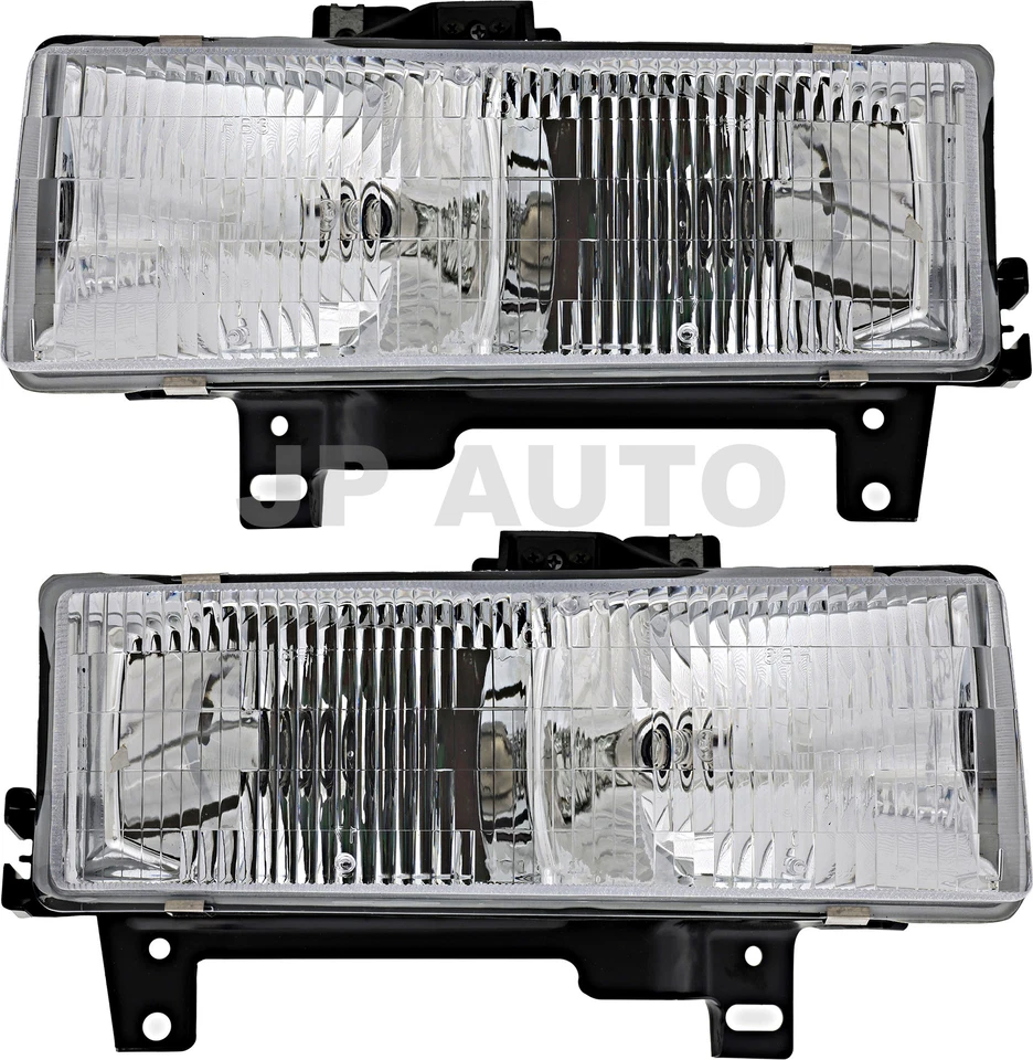 For 1996-2002 Chevrolet Express Savana Headlight Halogen Set Pair - Image 1 of 4