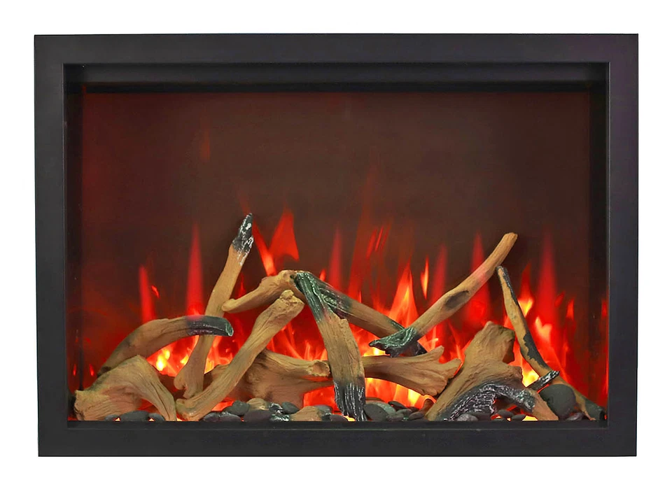 Amantii TRD 30" Electric Fireplace Remote Birch Logset TRD-30