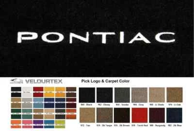 Lloyd Mats Velourtex Pontiac Custom Embroidered Front Floor Mats (1966-2009) Foto 1 de 4