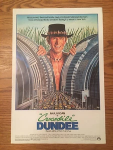 Crocodile Dundee 1986 Original Mini Filmplakat 13,5" x 20" Paul Hogan - Bild 1 von 4