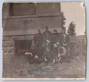 Zwei antike Fotos Baseball Team Delaware Valley University? Siehe Gebäude - Bild 1 von 4