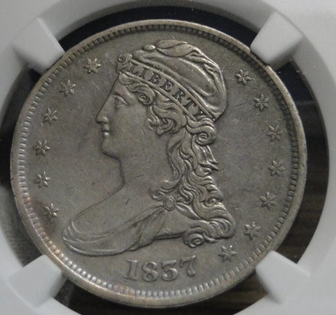 1837 Capped Bust Half Dollar   PCGS AU Details Cover