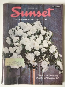 Vintage March 1964 Sunset Magazine Mid Century Decor Design Food Travel - Bild 1 von 12