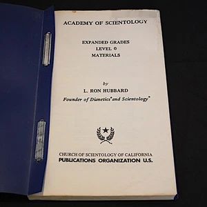 Scientology Books Expanded Grades Level 0 Crs Pk Pub 1975 Incl checksheet - Picture 1 of 7