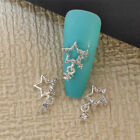 5Pcs/Bag Pentagram Star Love Tassel Alloy Nail Art Charm Glitter DIY Accessor Pe